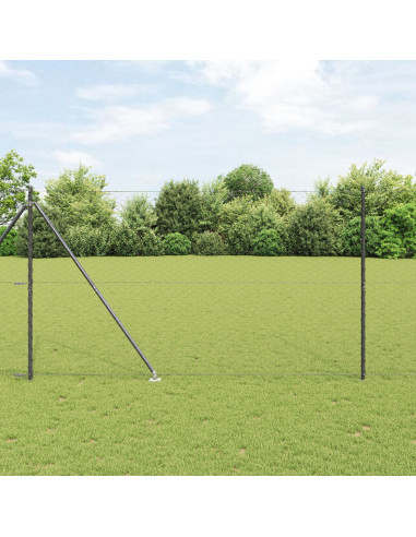 Palo della recinzione Grigio 100 x 1,6 m (rete 50 mm)