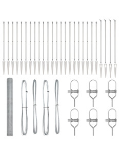 Palo della recinzione Argento 50 x 1,6 m (rete da 25 mm)