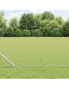 Palo della recinzione Argento 100 x 0,6 m (rete da 50 mm)