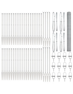 Palo della recinzione Argento 100 x 1,6 m (rete da 25 mm)