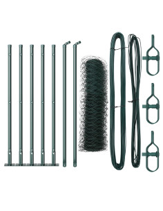 Palo della recinzione Verde 10 x 0,6 m (maglia 50 mm)