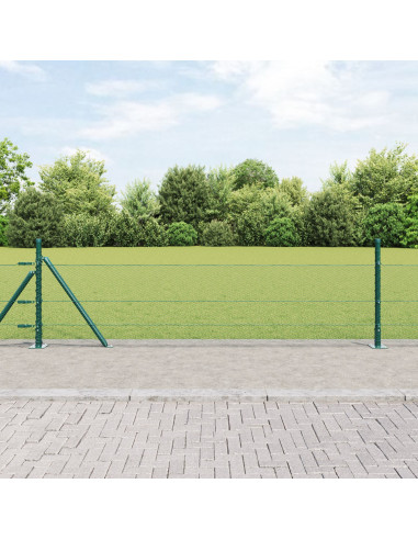 Palo della recinzione Verde 25 x 0,4 m (maglia da 13 mm)
