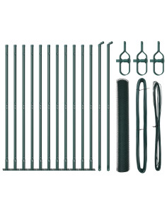 Palo della recinzione Verde 25 x 0,8 m (rete da 13 mm)