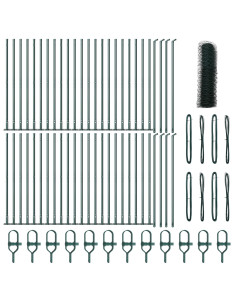 Palo della recinzione Verde 100 x 1 m (rete da 36 mm)