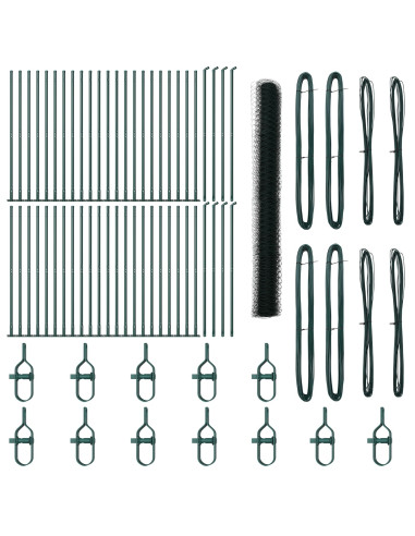 Palo della recinzione Verde 100 x 1,4 m (rete da 36 mm)