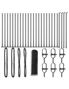 Palo della recinzione Grigio 50 x 0,5 m (25 mm rete)