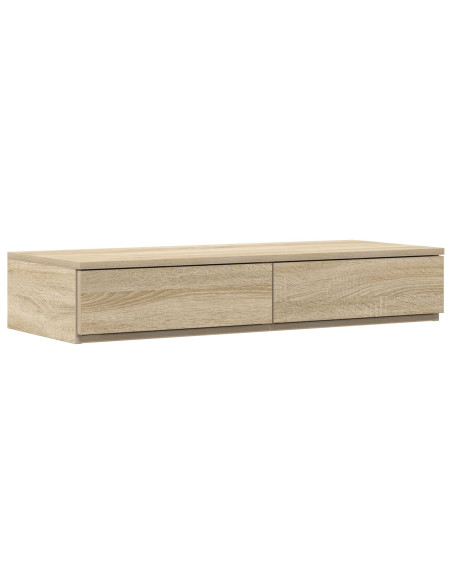 Cassetti per Letto in Rovere Sonoma 90x36,5x16,5 cm in Legno Ingegnerizzato