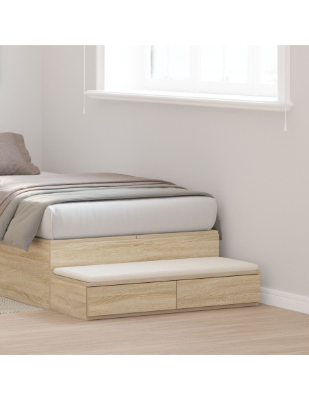 Cassetti per Letto in Rovere Sonoma 90x36,5x16,5 cm in Legno Ingegnerizzato