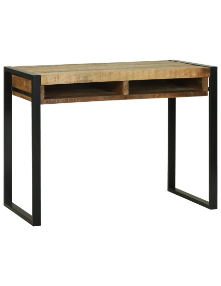 Tavolo da Trucco con specchio Marrone Legno massello di mango