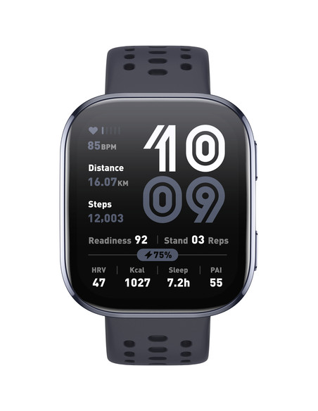 Amazfit Bip 6 Black 5 cm (1.97") AMOLED Digitale 390 x 450 Pixel Touch screen Nero GPS (satellitare)