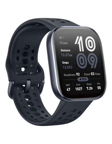 Amazfit Bip 6 Black 5 cm (1.97") AMOLED Digitale 390 x 450 Pixel Touch screen Nero GPS (satellitare)