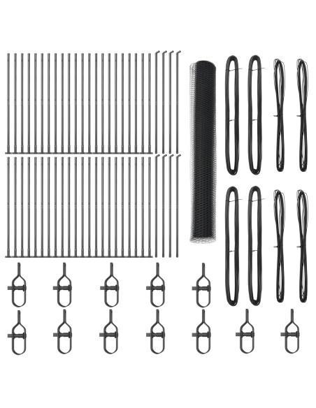 Palo della recinzione Grigio 100 x 1,2 m (rete da 13 mm)