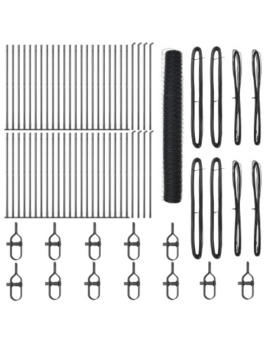 Palo della recinzione Grigio 100 x 1,2 m (rete da 36 mm)