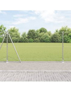 Palo della recinzione Argento 10 x 1,2 m (maglia da 25 mm)