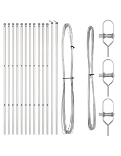 Palo della recinzione 13 pcs Argento Acciaio