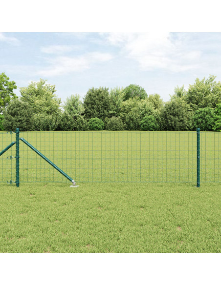 Palo da recinzione con picchetto a terra 13 pz Verde