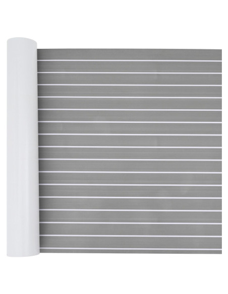 Pavimentazione per Barche  Autoadesiva Grigio Chiaro & Bianco 240x90 cm EVA Foam
