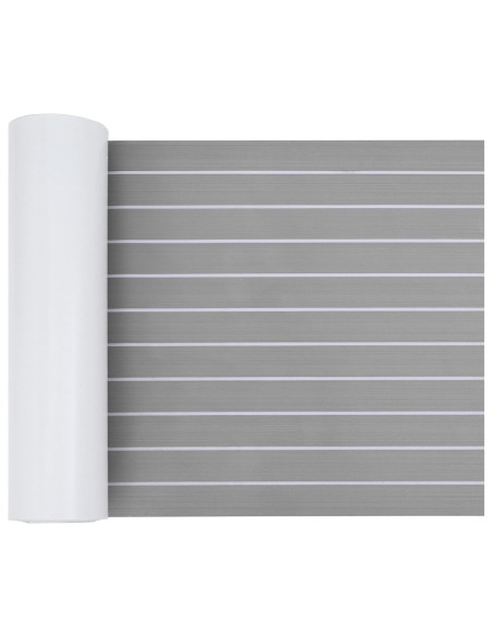 Pavimentazione per barche  autoadesiva Grigio chiaro e bianco 240x60 cm in schiuma EVA