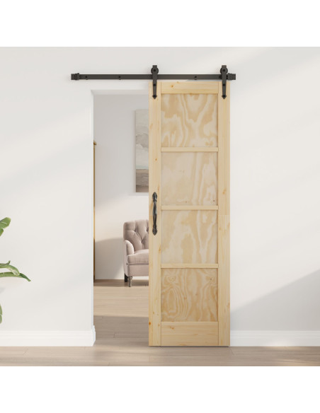 Porta Interna  'ORKDAL'61x198.5 cm in Legno Massello di Pino