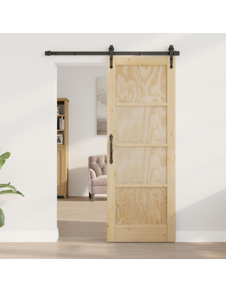porta interna  'ORKDAL'73,5x198,5x4 cm in legno massello di pino