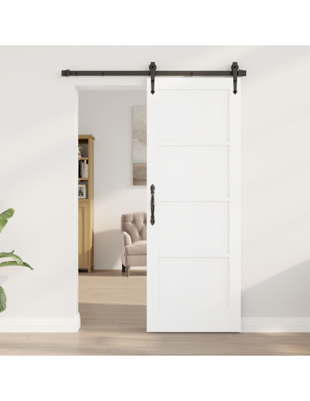 Porta Interna 'ORKDAL'Bianca 73.5x198.5x4 cm in Pino Massello