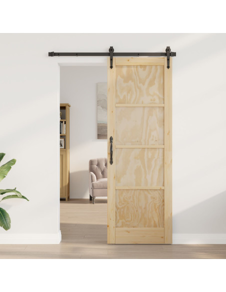 Porta Interna "ORKDAL" 73.5x211x4 cm in Legno Massello di Pino