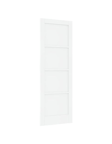 porta interna  "ORKDAL" Bianca 73.5x211x4 cm in legno massello di pino