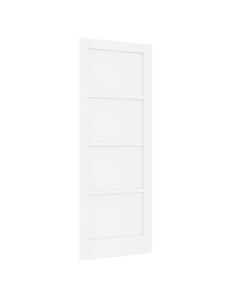 porta interna  'ORKDAL'bianca 78x202x4 cm in legno massello di pino