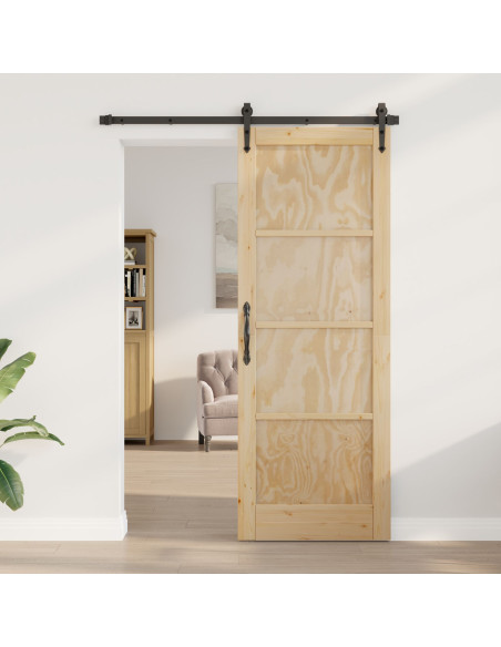 porta interna  "ORKDAL" 78x211x4 cm in legno massello di pino