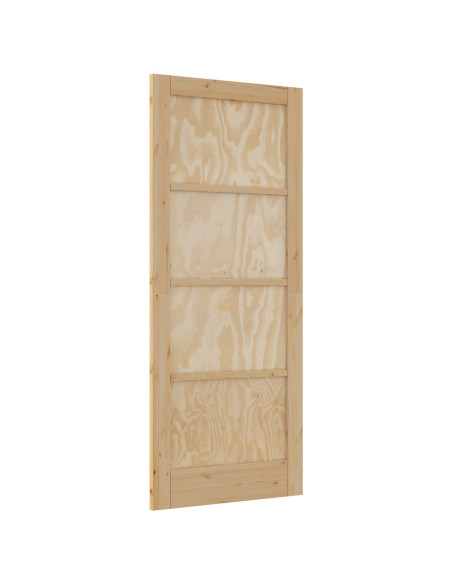 Porta Interna "ORKDAL" 83x202x4 cm Porta in Legno Massello di Pino