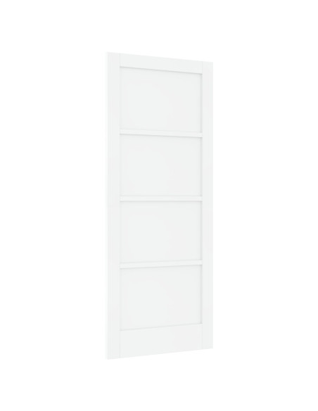 porta interna  'ORKDAL'bianca 83x202x4 cm in legno massello di pino