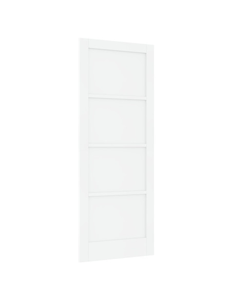 Porta Interna 'ORKDAL'Bianca 83x211x4 cm Legno Massello di Pino