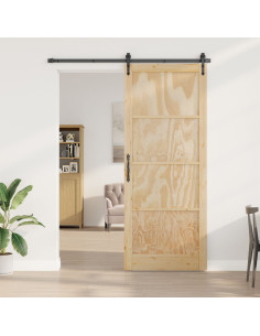 Porta Interna ORKDAL Marrone 83 x 232 cm Legno compensato