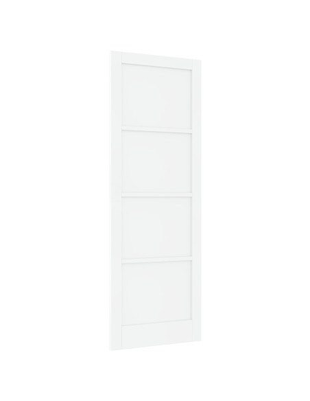 Porta Interna "ORKDAL" Bianca 83x232x4 cm in Legno di Pino Massello