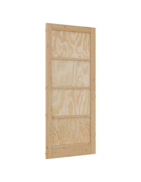 Porta Interna "ORKDAL" 86x198.5x4 cm in Legno Massello di Pino