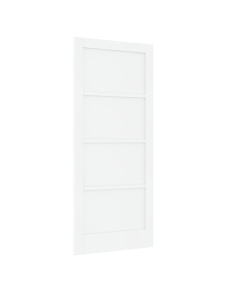 Porta Interna 'ORKDAL'Bianca 86x198.5x4 cm in Legno Massello