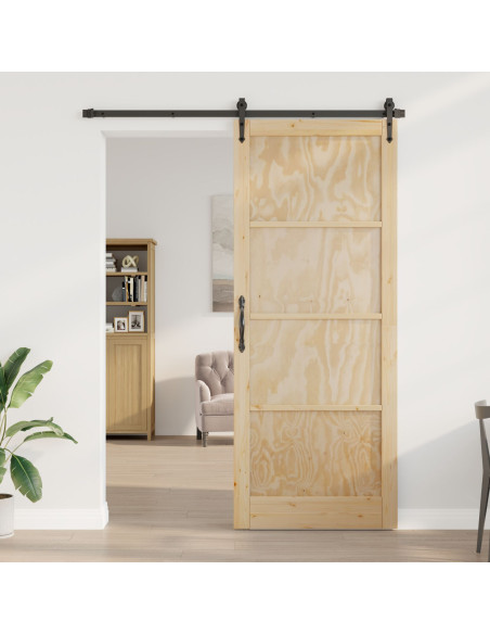 Porta Interna  'ORKDAL'93x232x4 cm in Legno Massello di Pino