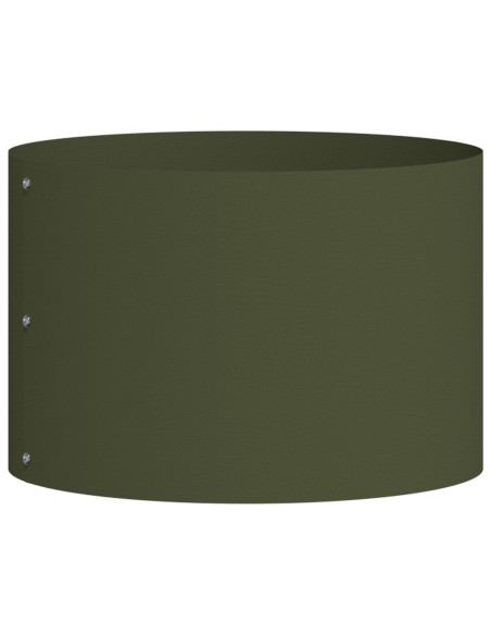 Vaso in Metallo Verde Oliva Verde oliva Metallo Media Fioriere
