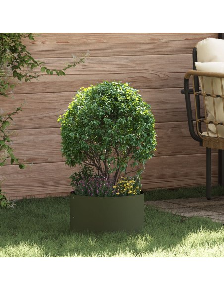 Fioriere Verde Oliva Set di 5 Verde oliva Plastica Media