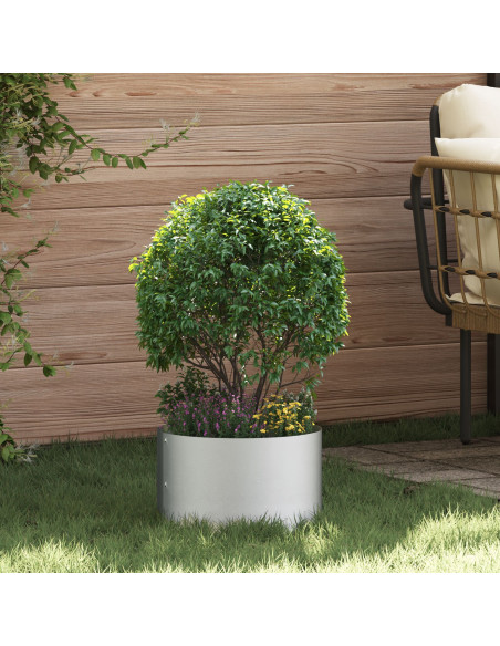 Vaso in metallo zincato Zincato Metallo zincato 30 cm di diametro