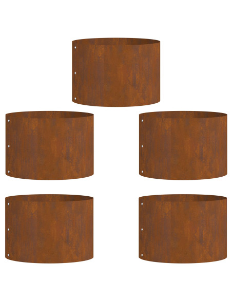 Set di Vasi in Acciaio Corten  Acciaio corten Media Durevole