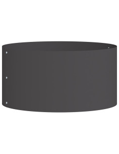 Anello per vaso Nero 40 x 40 x 20 cm Acciaio laminato a freddo