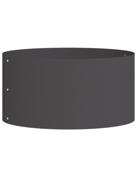 Grande Vaso in Metallo Nero Nero Metallo Grande Durevole
