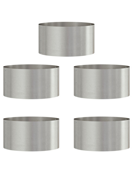 Set di Fioriere in Acciaio Inossidabile  Acciaio inox