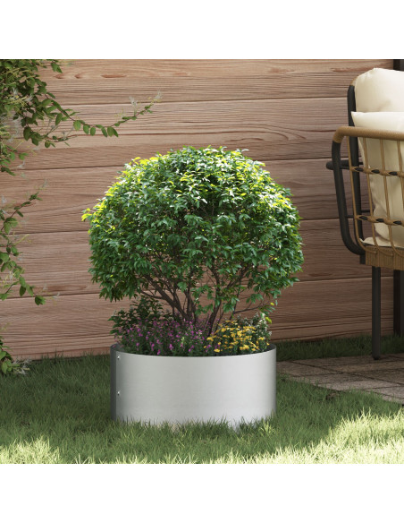 Set di Fioriere Zincate  Zincato Acciaio 40 cm di diametro
