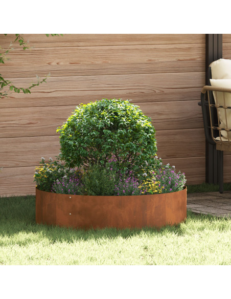Fioriere in Acciaio Corten  Acciaio Corten Grande Intarsi decorativi