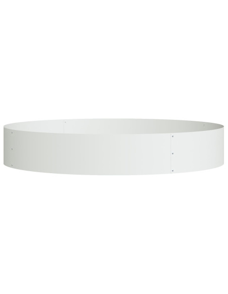Vaso Metallico Bianco Bianco Metallo Grande