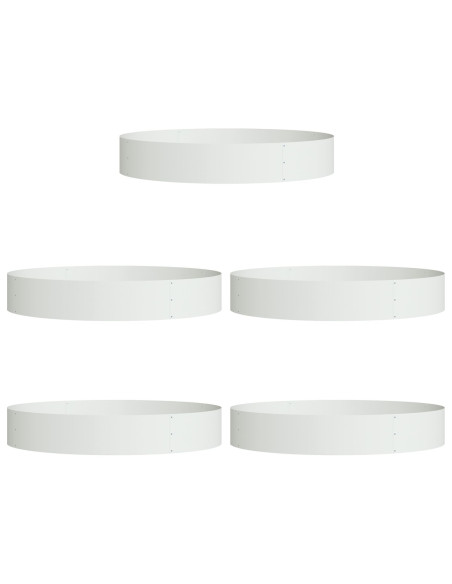 Vaso in Metallo Bianco Bianco Metallo Grande Intarsi Decorativi