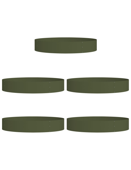 Anello per vaso 5 pcs Verde oliva 120 x 120 x 20 cm