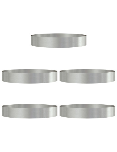 Anello per vaso 5 pcs Argento 120 x 120 x 20 cm